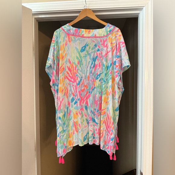 Lilly Pulitzer El Bravo Way Coverup in Sparkling Sands, Size L/XL. - Picture 2 of 12